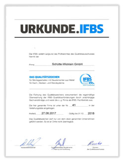 Urkunde IFBS